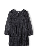 Błyszcząca sukienka z marszczeniami