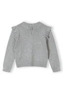 Sweter z falbanką przy rękawach