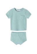 Komplet niemowlęcy koszulka i szorty