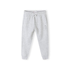 Boys' joggers in light grey marl