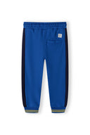 Boys blue Boys fleece jogpant with applique cobalt