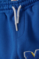Boys blue Boys fleece jogpant with applique cobalt