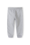 Boys jogpants fleece with drawcord grey 2-14y featuring a soft texture and elastic waistband for comfort.