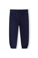 Boys jogpants fleece with drawcord grey 2-14y, soft navy fabric, designed for comfortable all-day wear.