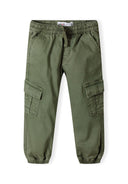 Boys khaki Boys pull on woven combat pant with side leg pockets