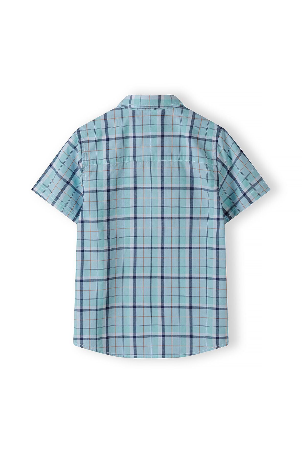 Checked Shirt Short Sleeve Light Blue - 2