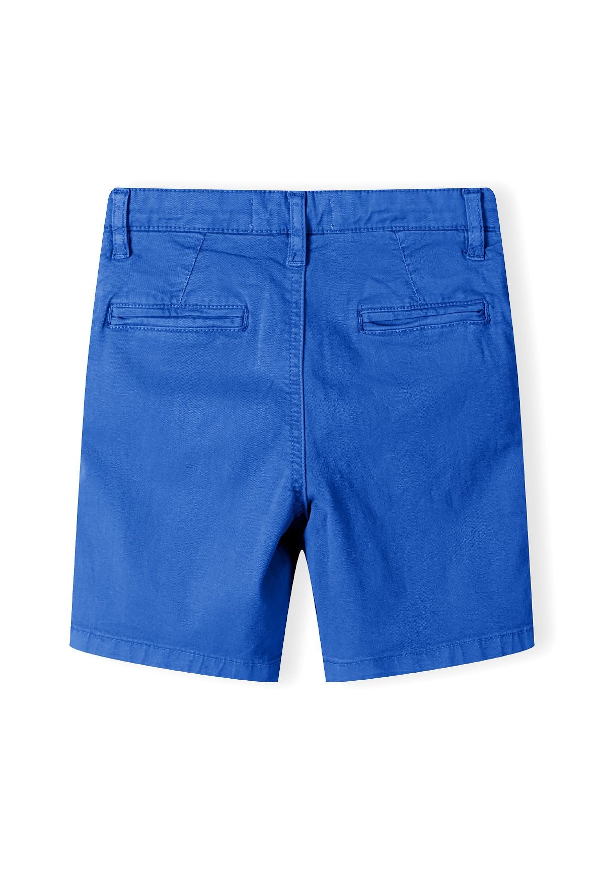 Chino Shorts, Cobalt Blue, Turn-Up Hems - 2