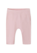 Girls 2 pack ribbed leggings pink 0-18m featuring a ribbed texture and elasticated waistband for comfort.