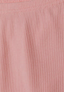 Soft ribbed texture in solid pink of girls 2 pack ribbed leggings pink 0-18m for comfortable fit.