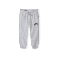 Girls' joggers in light grey marl