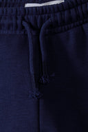 Girls navy 2 pack fleece jogpant front pockets