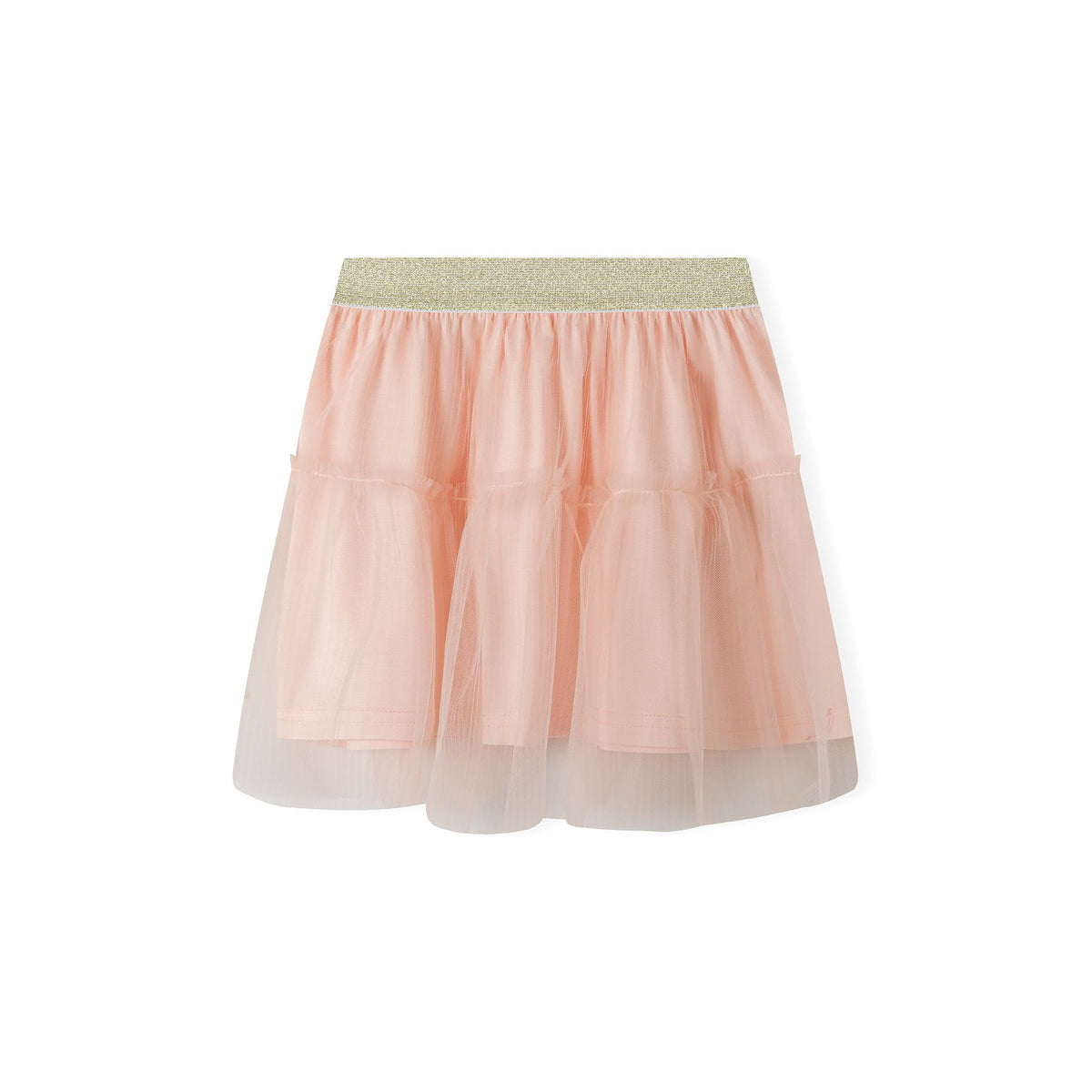 Girls' tulle skirt in peach — complete product view for square Shop card