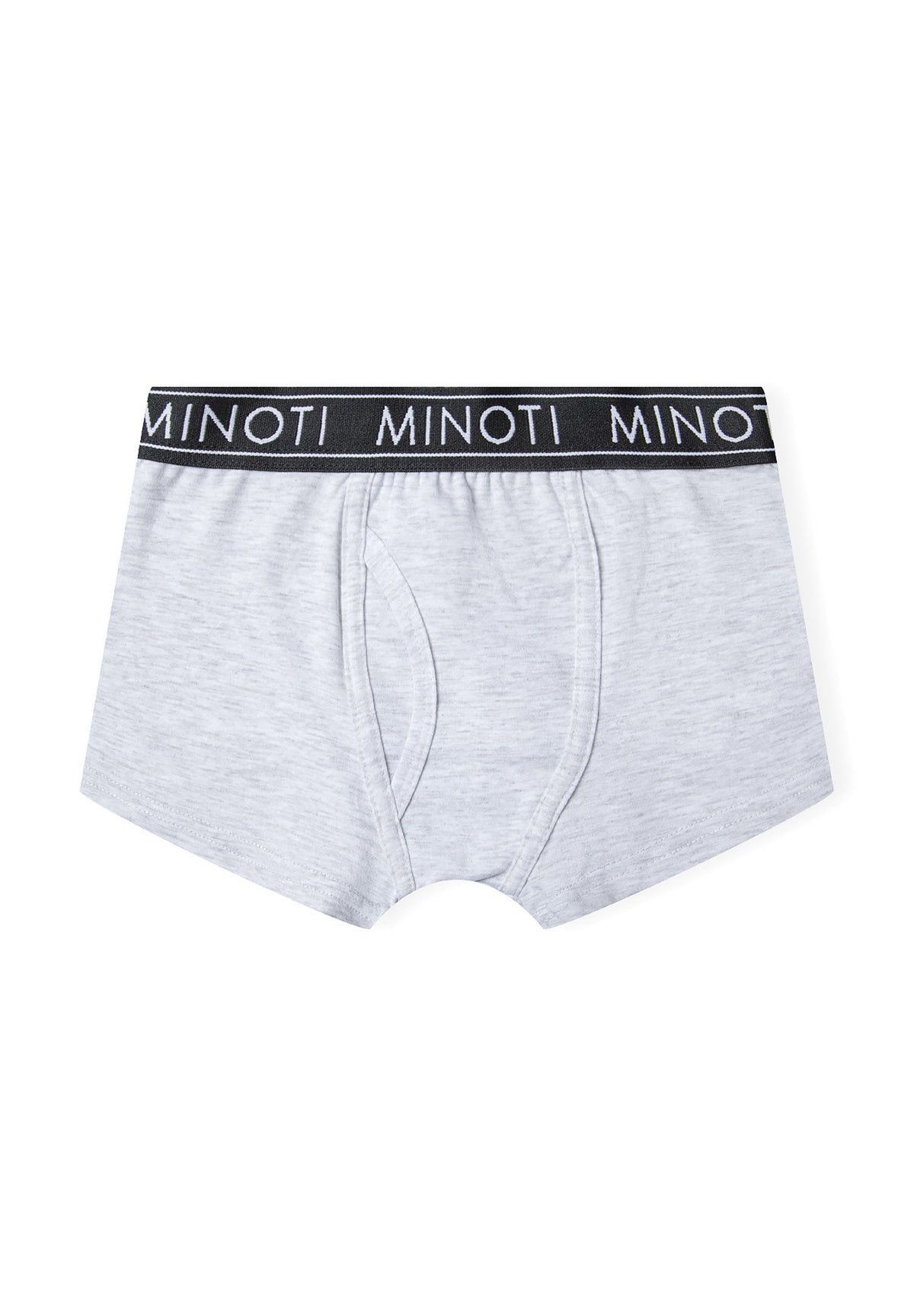 Black, white, grey marl and blue boxer trunks, grey marl pair front.