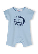 Boys light blue short sleeve rompers