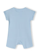 Boys light blue short sleeve rompers