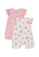 2 pack rampersów z falbankami