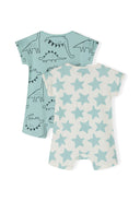 2 pack rampersów z krótkim rękawem