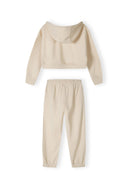 Komplet dresowy z rozpinaną bluzą z kapturem