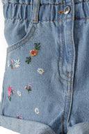 Szorty jeansowe z haftami