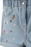 Szorty jeansowe z haftami