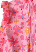 Girls pink girls long sleeve rash bodysuit