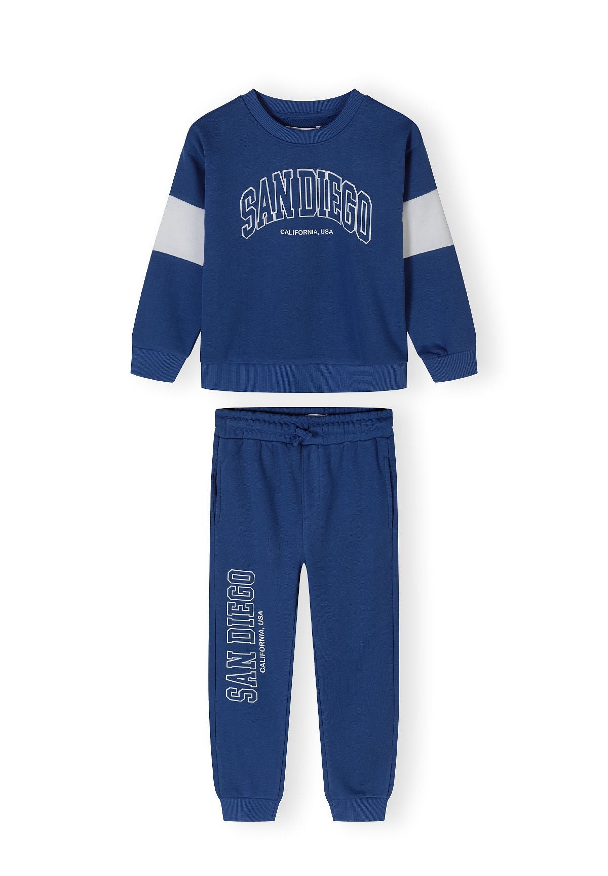 Sweatshirt & Joggers Set, San Diego Print, Cobalt Blue - 2