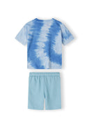 Komplet t-shirt tie dye i szorty dresowe
