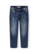Boys navy boys baggy straight leg jeans