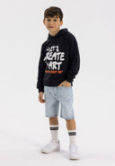 Szorty jeansowe z przetarciami