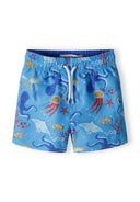 Boys blue boys all-over print board short