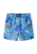 Boys blue boys all-over print board short