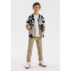 Boys' chinos in beige