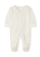 Baby 3er-Pack atmungsaktive Baumwoll-Schlafanzüge cremefarben mit Safari-Motiv 0-24 Monate