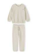 Jungen Trainingsanzug 2er-Pack Sweatshirt und Jogginghose Creme und Beige 3 Monate - 7 Jahre