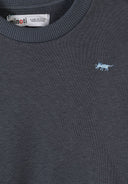 Jungen Trainingsanzug 2er-Pack Sweatshirt Jogginghose Blau Gunmetal Baumwolle Taschen Bestickt 3 Monate - 7 Jahre