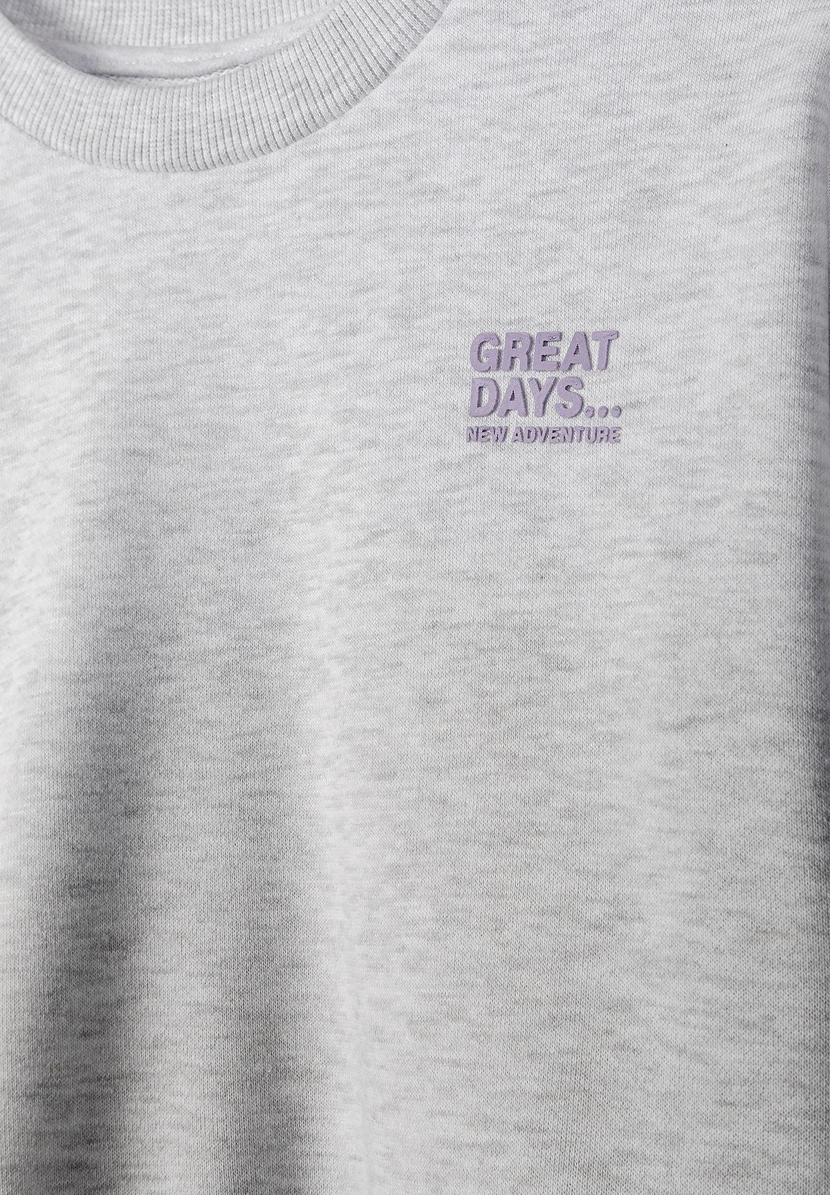 Sweatshirts 2-Pack Chest Print, Lilac Grey - 7