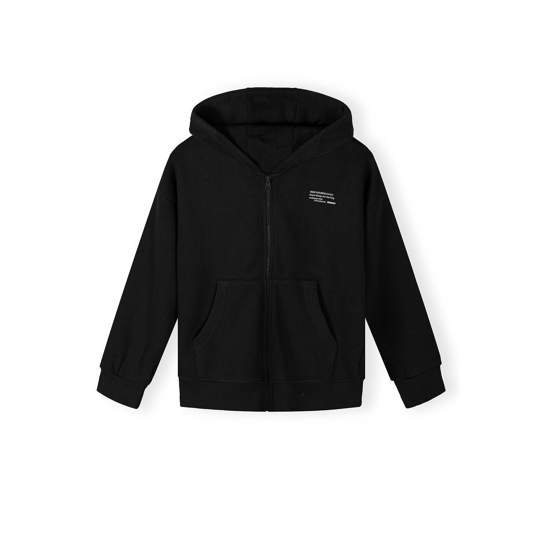 Hoodies 2-Pack Zip Up Black White Ages 3-15