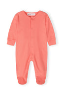 Girls 5-pack long-sleeve sleepsuits pink coral yellow 0-24 months