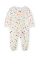 Girls 3-pack cotton sleepsuits floral and polka dot pink 0-24 months
