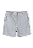 Boys tailored navy striped cotton shorts 3 15 years