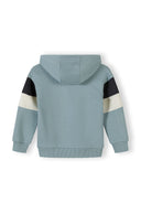 Jungen Kapuzen-Trainingsanzug Blau mit kontrastierenden Ärmeln 3-15j