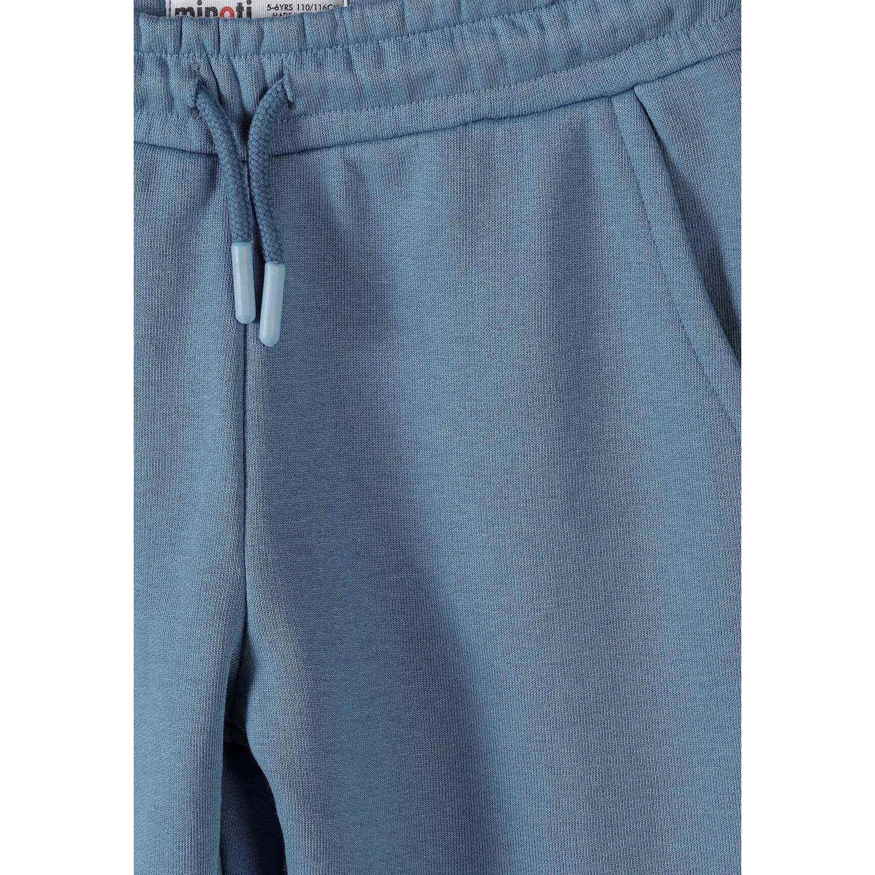 3-pak joggingbukser blå beige med elastisk talje (3–15 år)