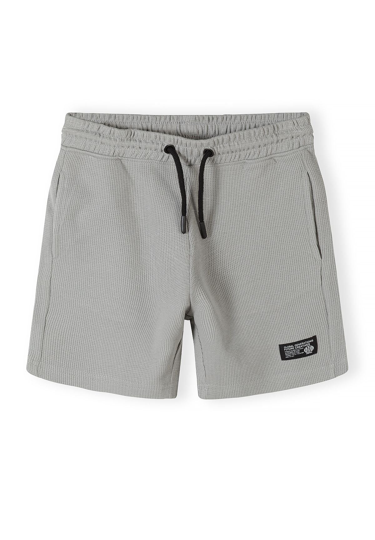 Waffle Jersey T-Shirt and Shorts Set, Light Grey - 4