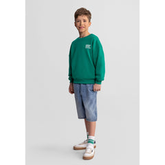 Boys' denim shorts 2-pack in black and blue