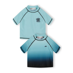 Boys' rash vests 2-pack in turquoise, blue and black