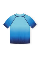 Boys 2-pack fitted rash tops white and ombre blue 3-14 years