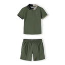 Jungen Klassisches Piqué-Poloshirt und Türkisfarbene Shorts Set 3-15 Jahre