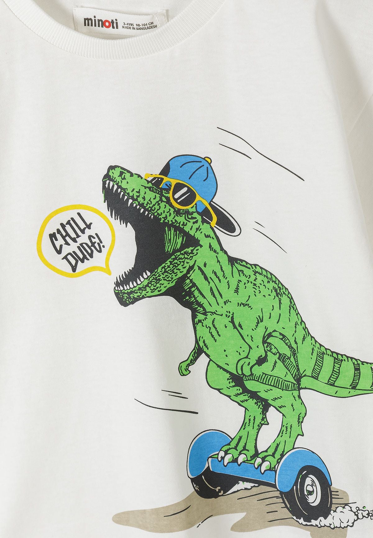 T-Shirts 5-Pack, Dinosaur Print, Mixed Colours - 9