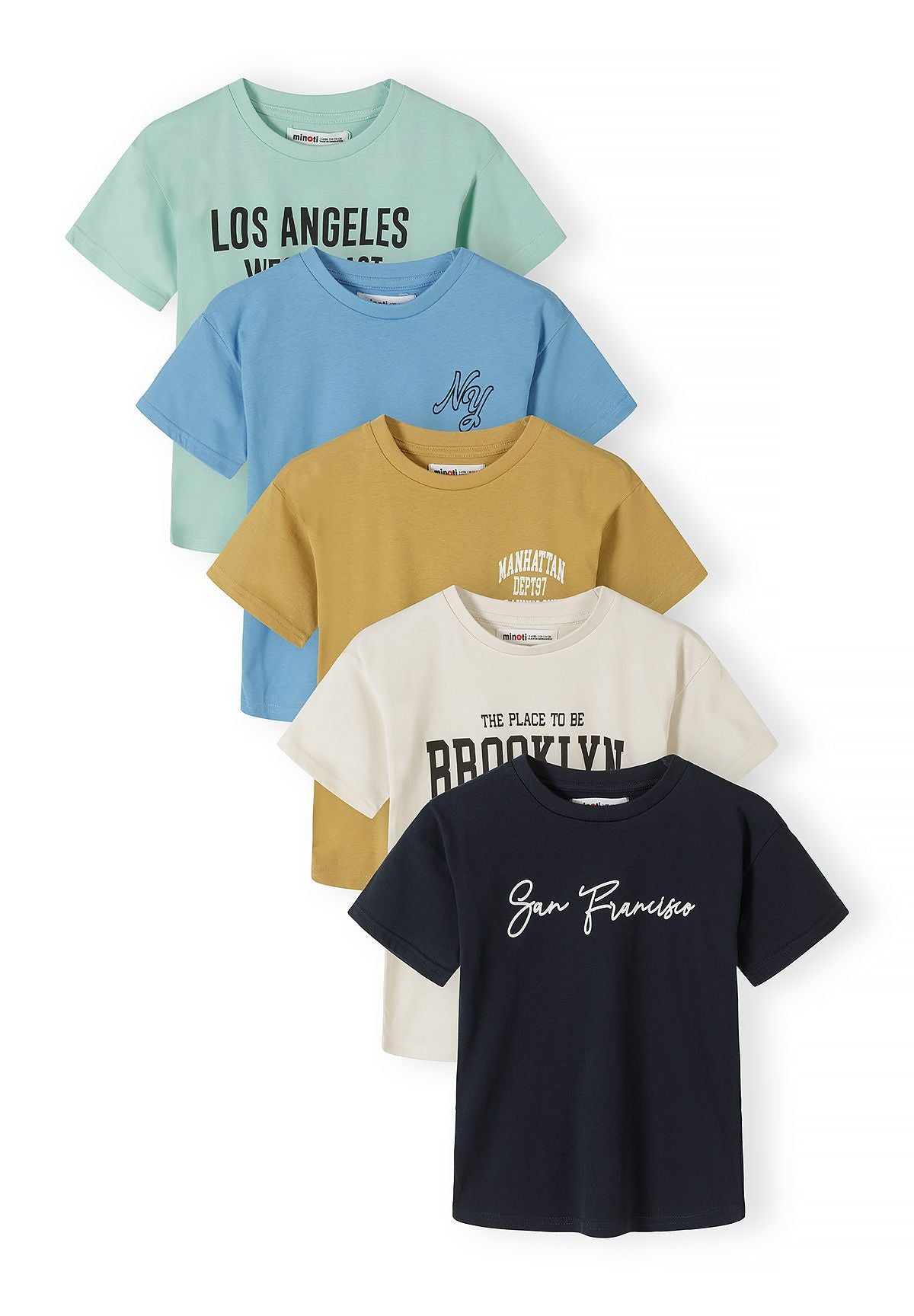 T-Shirts 5-Pack, Urban Print, Multi - 1