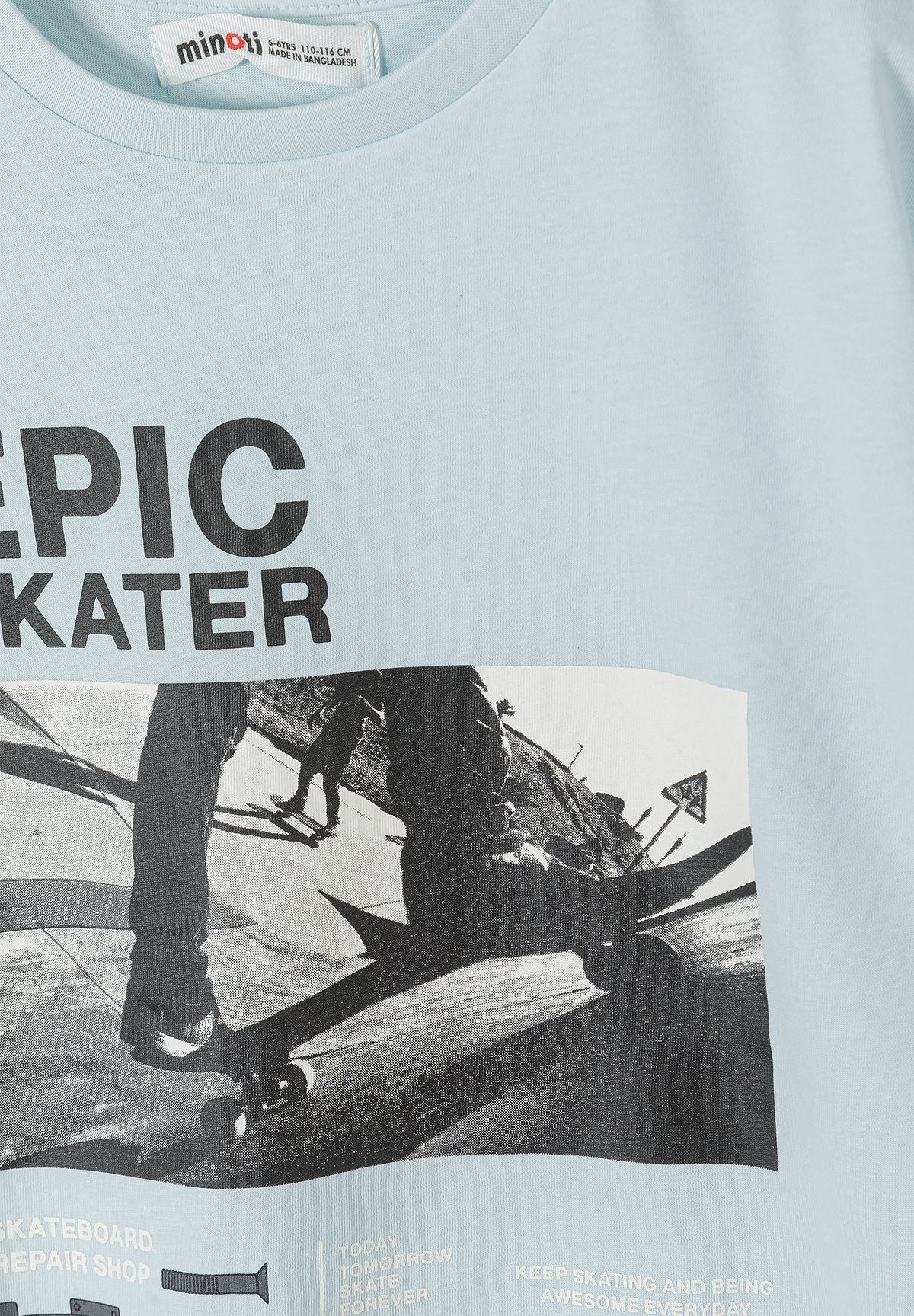 T-Shirts 5-Pack Skate Graphics Short Sleeve Blues - 8